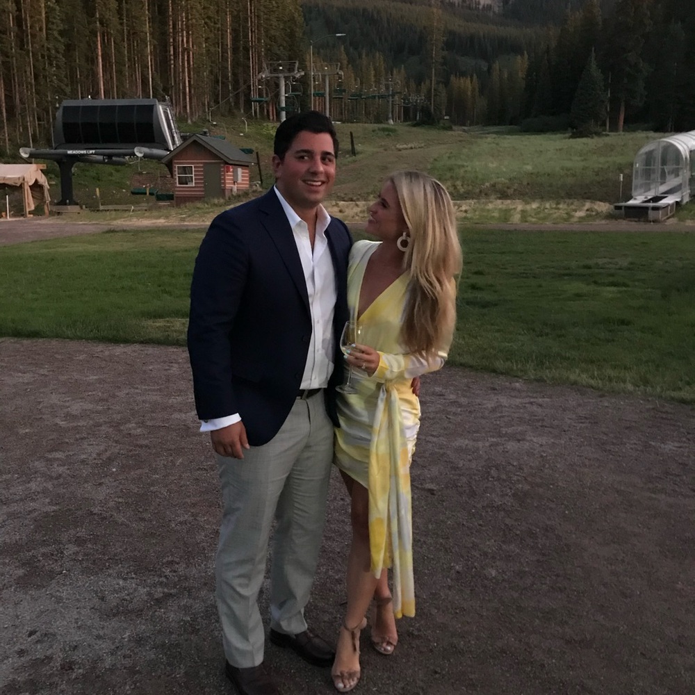 Yellow and White Stine Goya dress